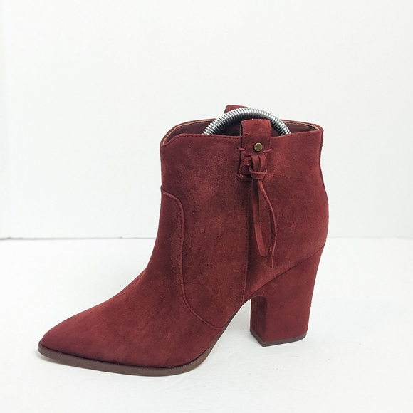 Sam Edelman red suede ankle boots - Picture 8 of 16